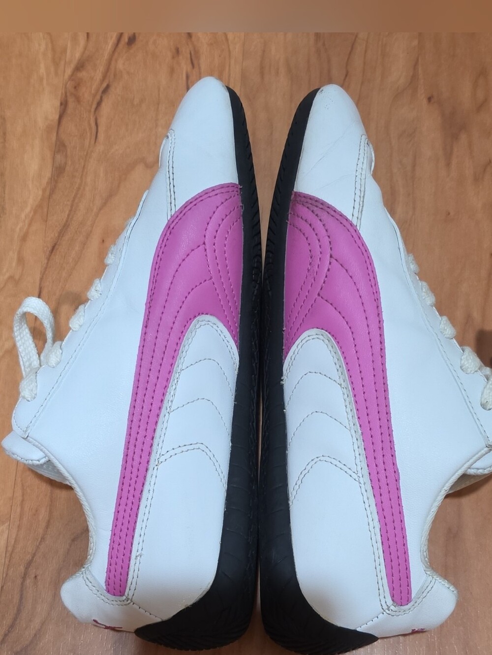 PUMA Speed Cat ST Low Top Lace-Up Athletic Sneakers White/ Pink Black 300535-07 - Picture 5 of 16